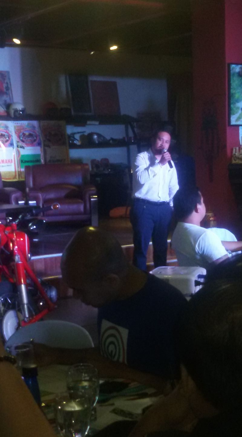 Aldous Alingog, General Manager, Ropali Motorcycles, Partakan Festival press conference